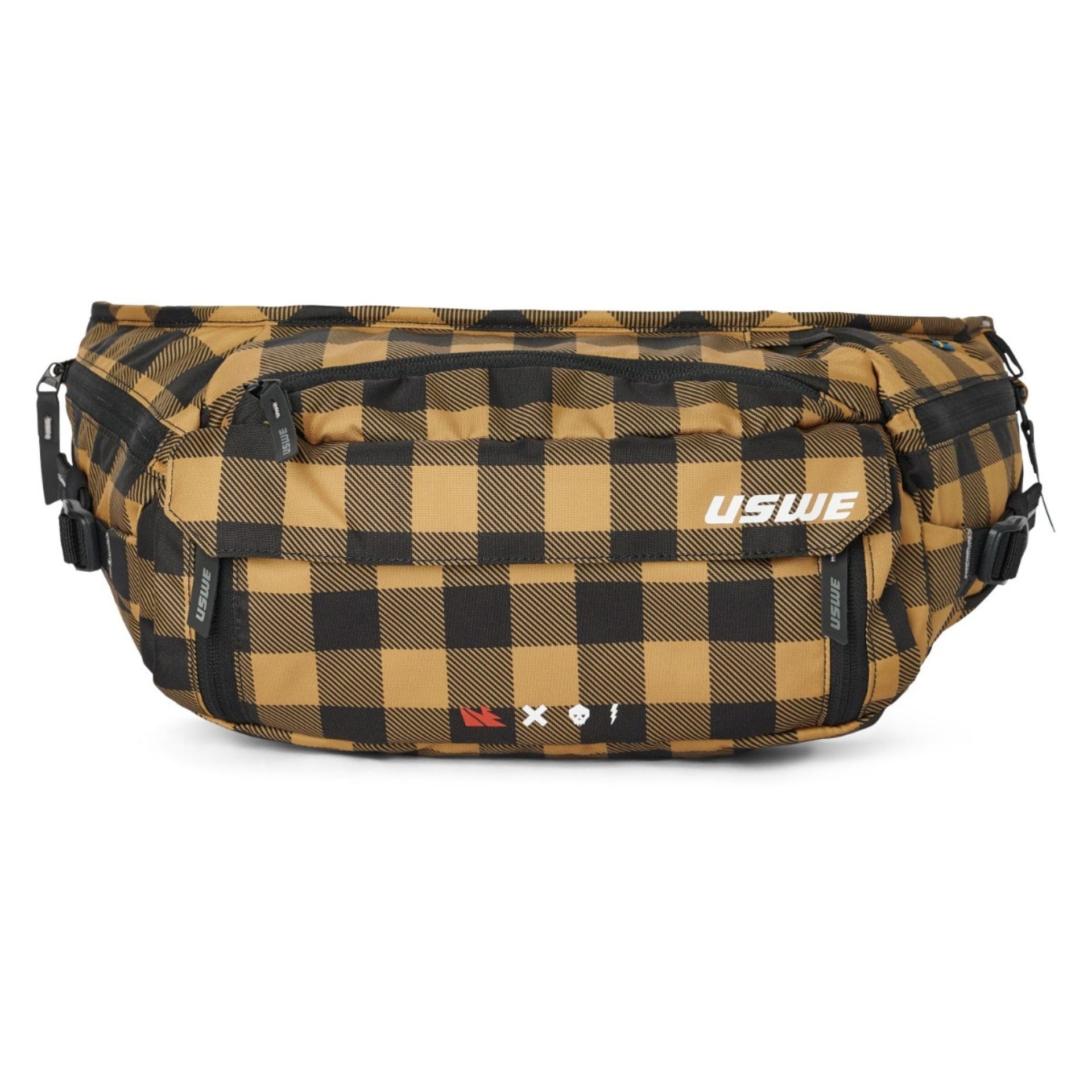 WAIST 2 HIP PACK, FLANNEL Black/Bronze